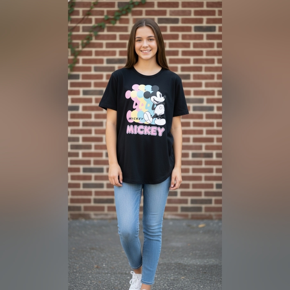 Disney Mickey Mouse Black T-Shirt